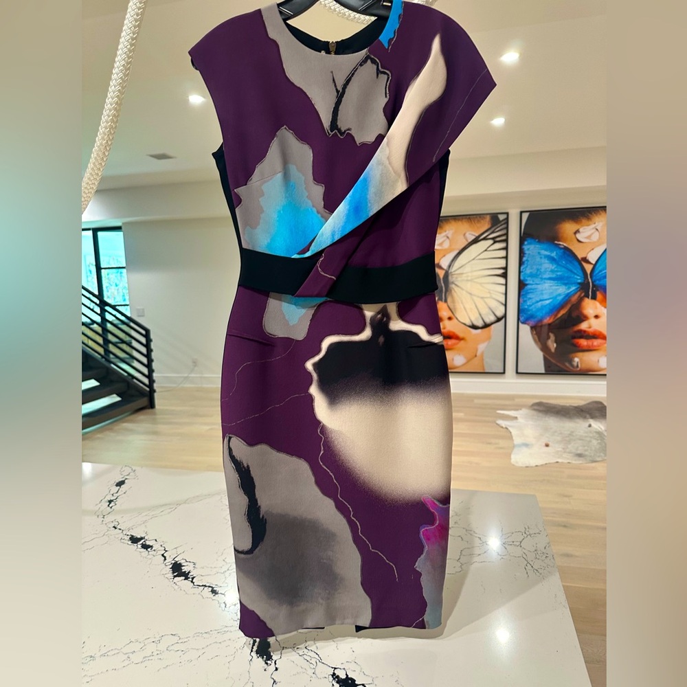 Roland Mouret multi color dress